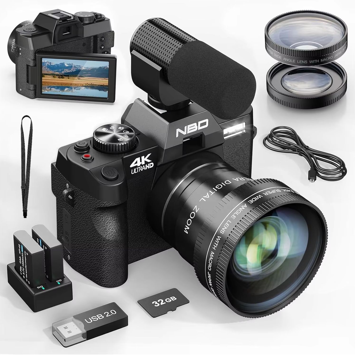 Japanese Lifestyle Apps - NBD S100F 48MP&4K Digital Camera with