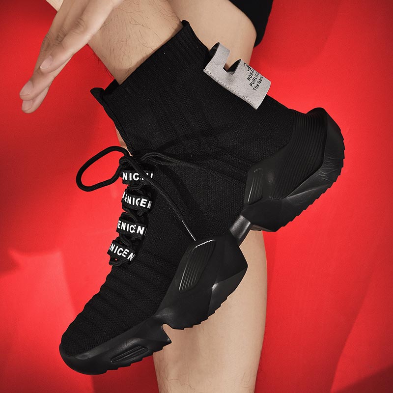 Japanese Lifestyle Name - Plus Size Hightop High-soled Men Sport