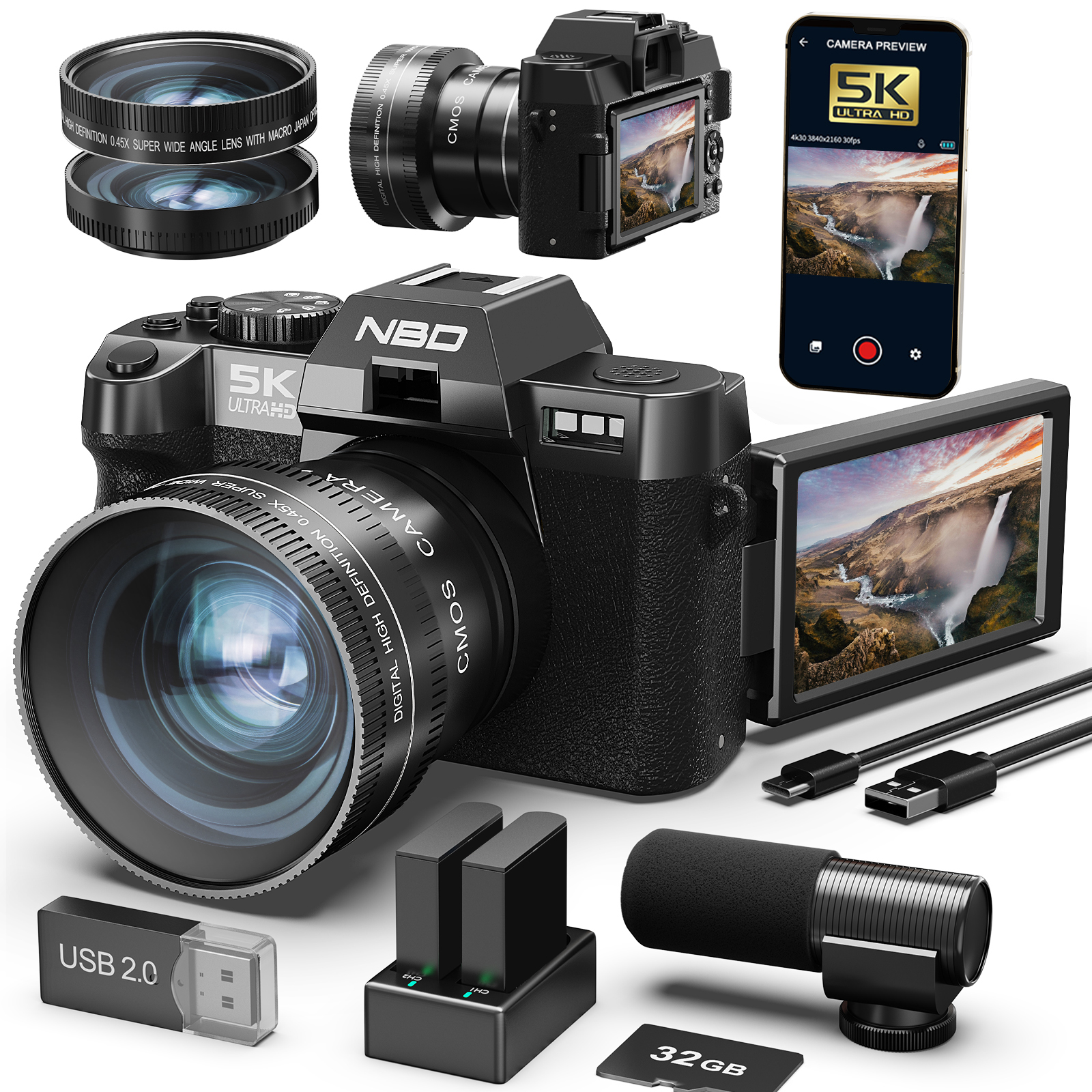 Japanese Lifestyle Apps - NBD 48MP&4K Digital Cameras for Photography