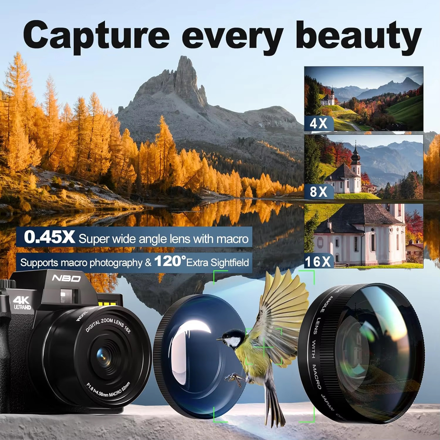 NBD S100F 48MP 4K Digital Came - Japanese Lifestyle Apps のレビューと価格