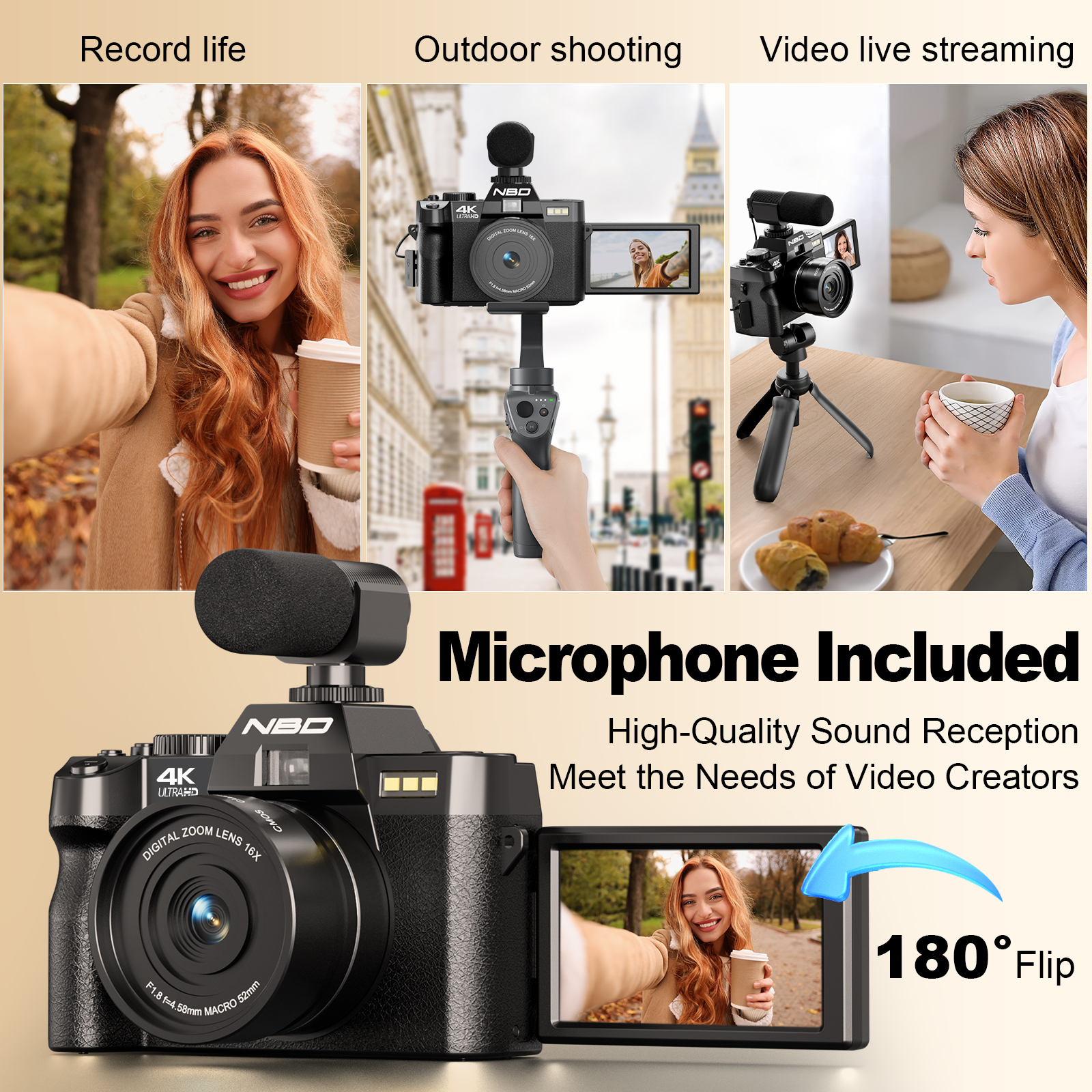 NBD S100F 48MP&4K Digital Came - Japanese Lifestyle Apps のレビューと価格