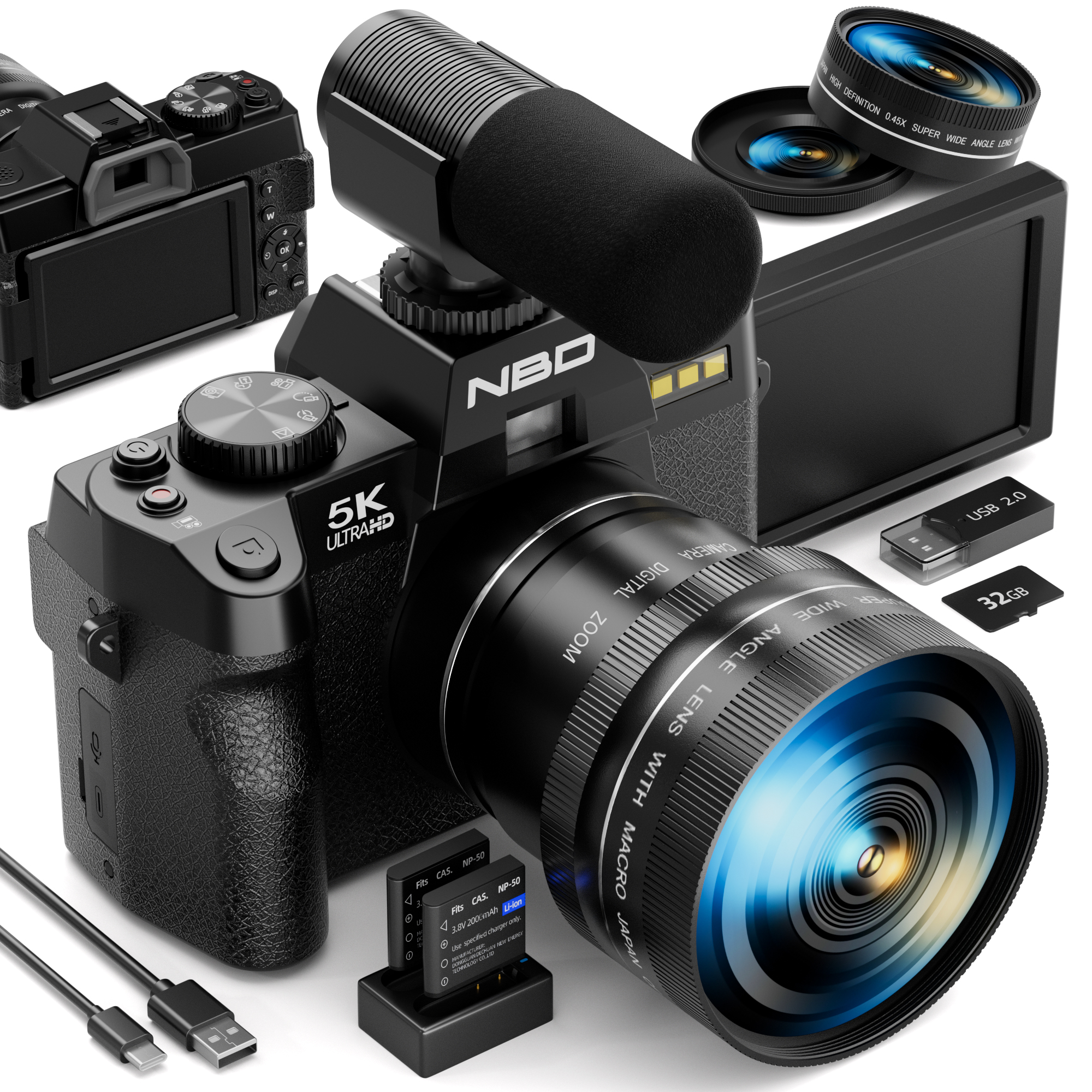 NBD 5K 48MP Digital Cameras fo - Japanese Lifestyle Apps のレビューと価格