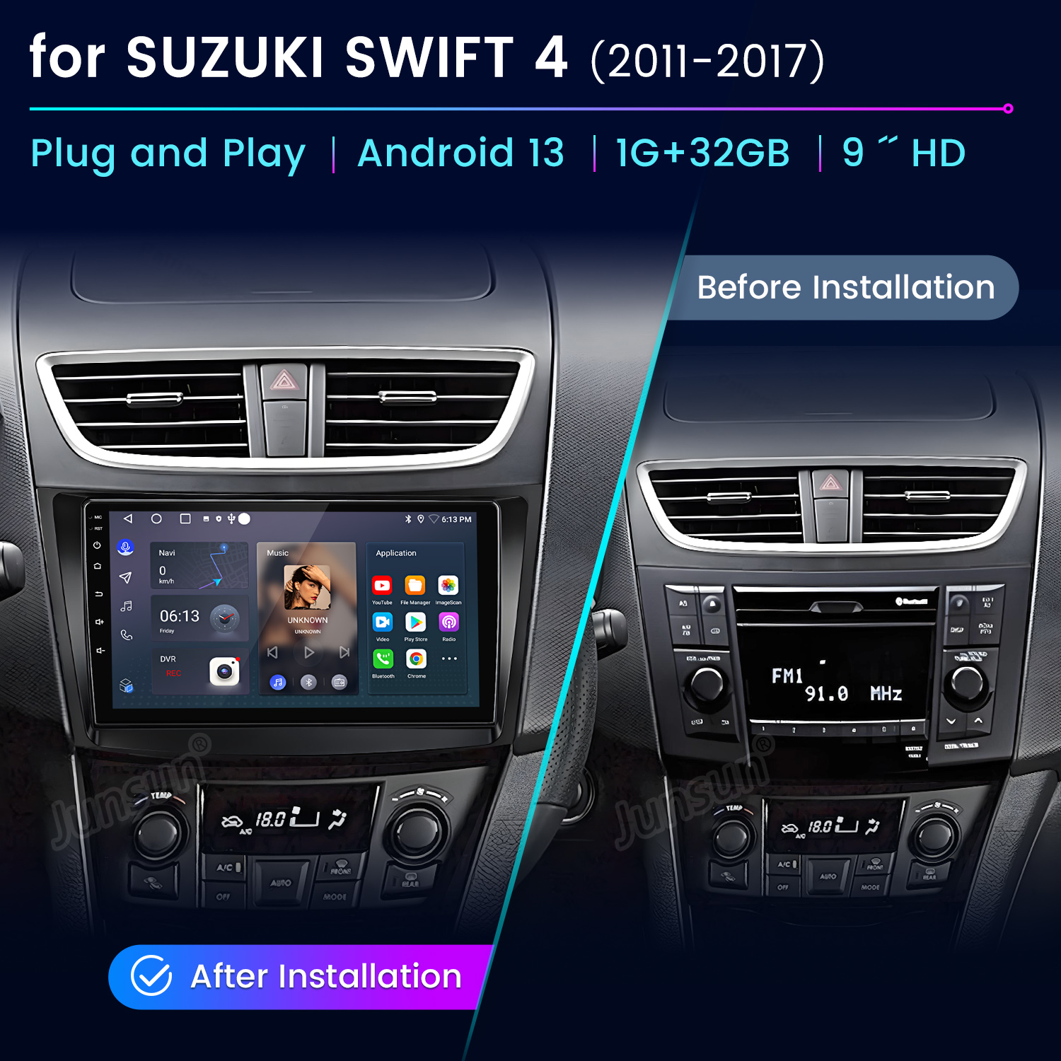 Junsun AI Voice Car Stereo Rad - Japanese Lifestyle Products のレビューと価格